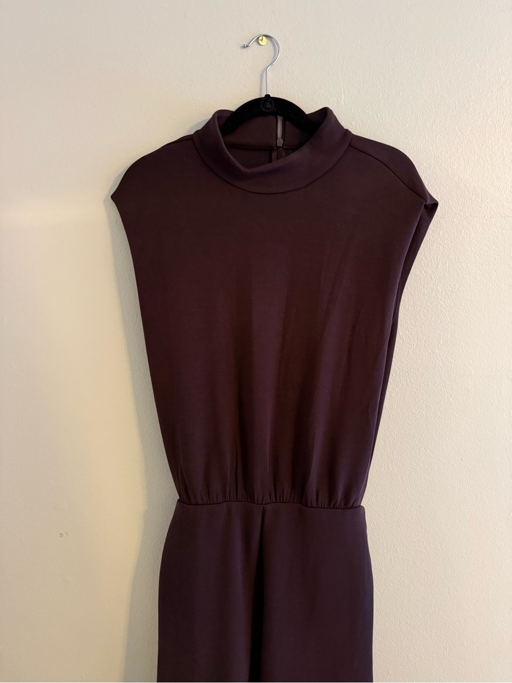 SPANX Sleeveless Mock Neck Jumpsuit in Brown